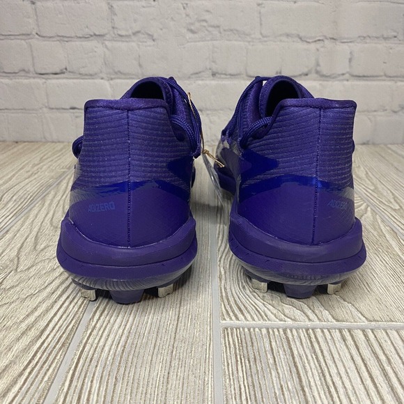 Adidas Adizero Afterburner 8 Metal Baseball Cleats Men’s 13.5 Purple New - Picture 5 of 7